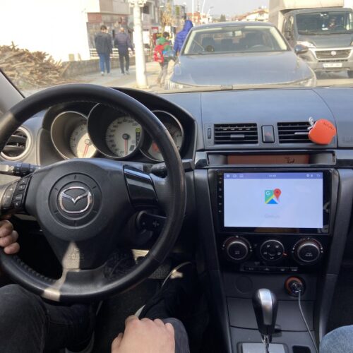 MAZDA 3 04-09 ANDROİD MULTİMEDYA 4-32 8 ÇEK. CARPLAY- QLED EKRAN- AHD GERİ GÖRÜŞ KAMERASI 3 AMFİ ÇIKIŞLI PRO CİHAZ