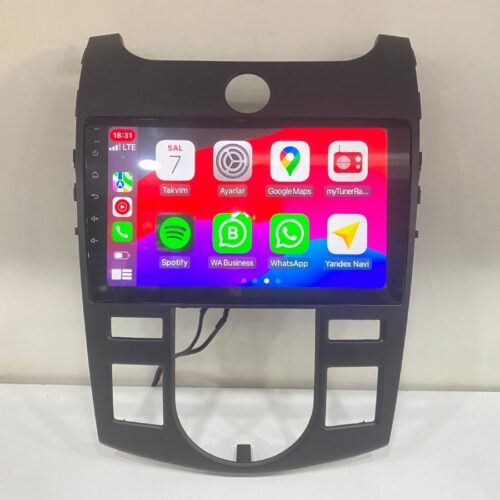 KİA CERATO A/C 08-12 ANDROİD MULTİMEDYA 4-32 8 ÇEK. CARPLAY- QLED EKRAN- AHD GERİ GÖRÜŞ KAMERASI 3 AMFİ ÇIKIŞLI PRO CİHAZ