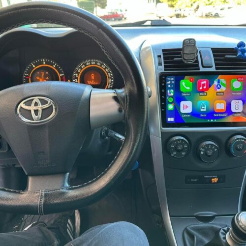 TOYOTA COROLLA 2007- 2012 ANDROİD MULTİMEDYA 4-32 8 ÇEK. CARPLAY- QLED EKRAN- AHD GERİ GÖRÜŞ KAMERASI 3 AMFİ ÇIKIŞLI PRO CİHAZ