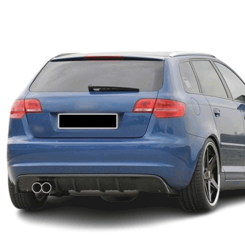 Audi A3 8p (2008-2010) Arka Tampon – Difüzör (Plastik)