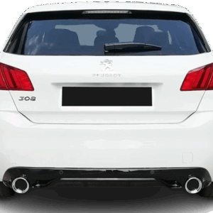 Peugeot 308 (2014-2020) Arka Tampon - Difüzör (Plastik)