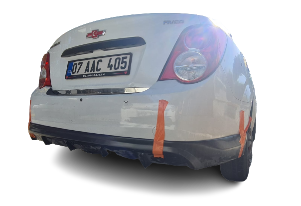 Chevrolet Aveo Sedan (2011-2014) Arka Tampon - Eki (Plastik)
