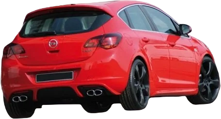 Opel Astra J (2011 - 2013) Irmcher Style Arka Ek - Difüzör (Plastik)