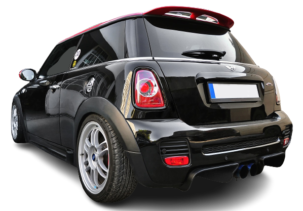 Mini Cooper Gp2 (R56 R57 R58) Arka Tampon Difüzör (Plastik)