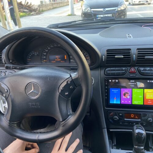 MERCEDES W203 C CLK UZUN ANDROİD CARPLAY MULTİMEDYA KAMERA 4/64