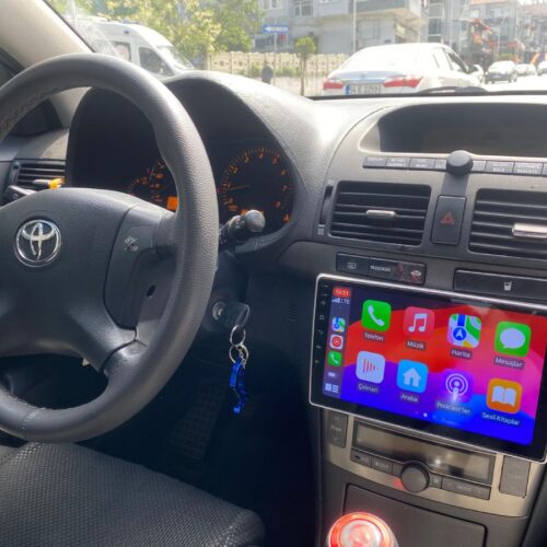 TOYOTA AVENSİS 2002-2007  ANDROİD MULTİMEDYA 4-32 8 ÇEK. CARPLAY- QLED EKRAN- AHD GERİ GÖRÜŞ KAMERASI 3 AMFİ ÇIKIŞLI PRO CİHAZ
