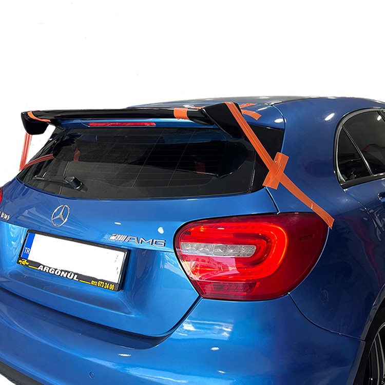 Mercedes W176 A180 AMG Uyumlu Üniversal Plastik Spoiler - Görsel 2