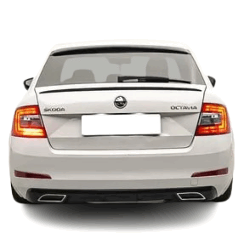 Skoda Octavia MK3 (2013 – 2017) Custom Style Arka Tampon Eki – Difüzör (Plastik)