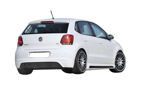 Volkswagen Polo 6R (2010-2014) Makyajsız Arka Tampon Eki - Difüzör (Plastik) - Görsel 2