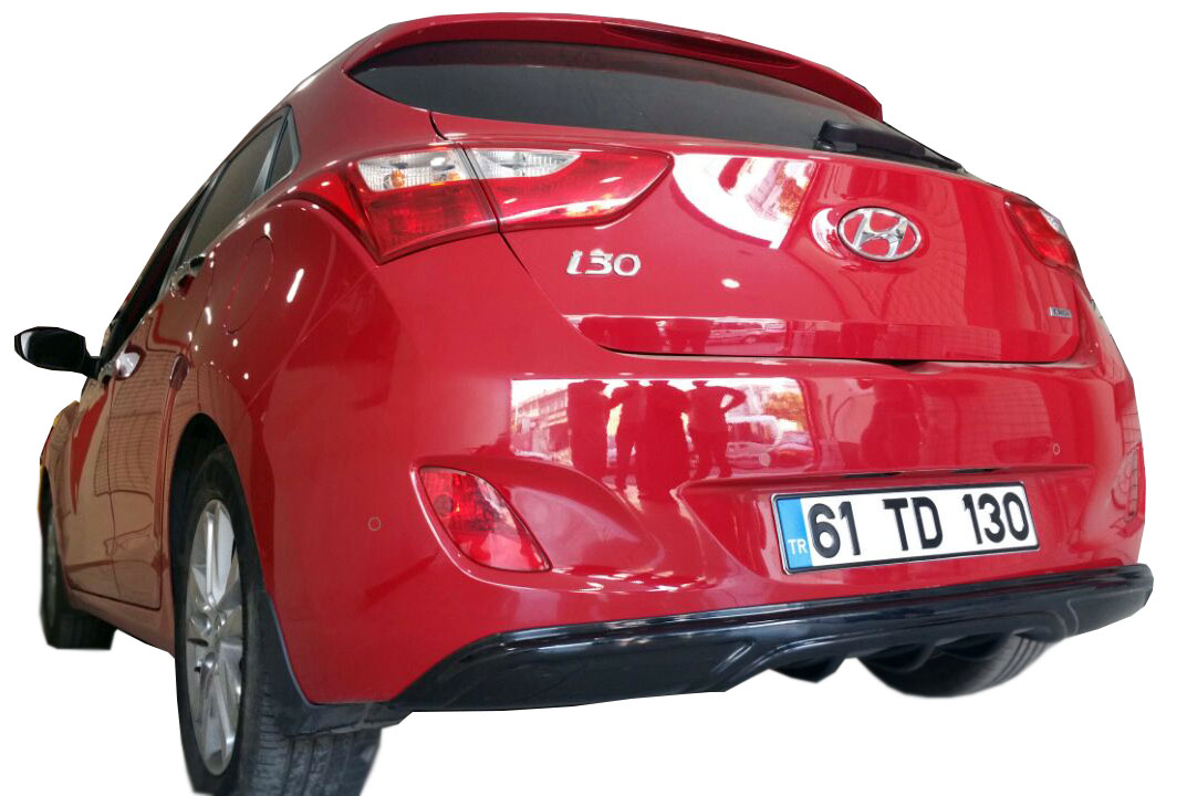 Hyundai İ30 (2011-2016) Arka Tampon Eki - Difüzör (Plastik) - Görsel 3