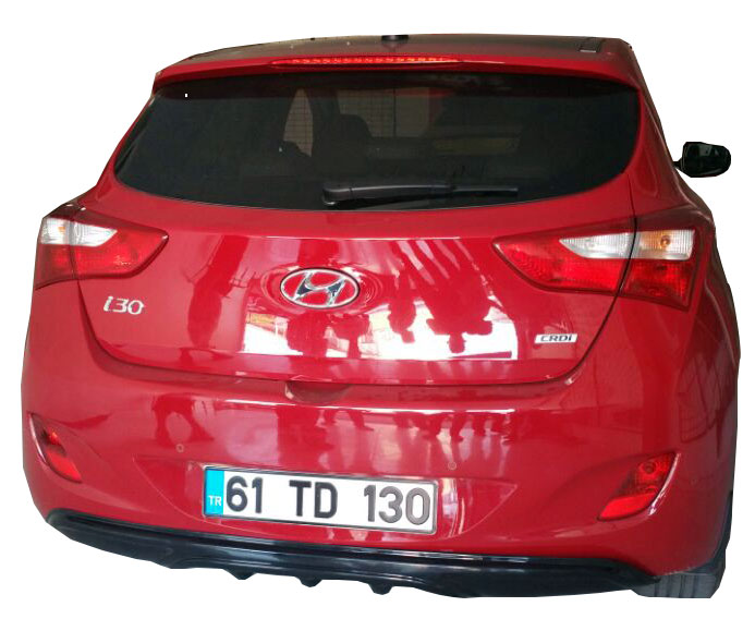Hyundai İ30 (2011-2016) Arka Tampon Eki - Difüzör (Plastik) - Görsel 2