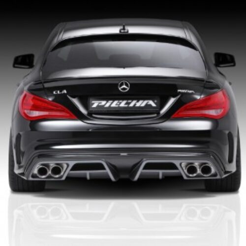 Mercedes CLA W117 AMG (2012-2015) Piecha Arka Tampon Eki – Difüzör (Plastik)