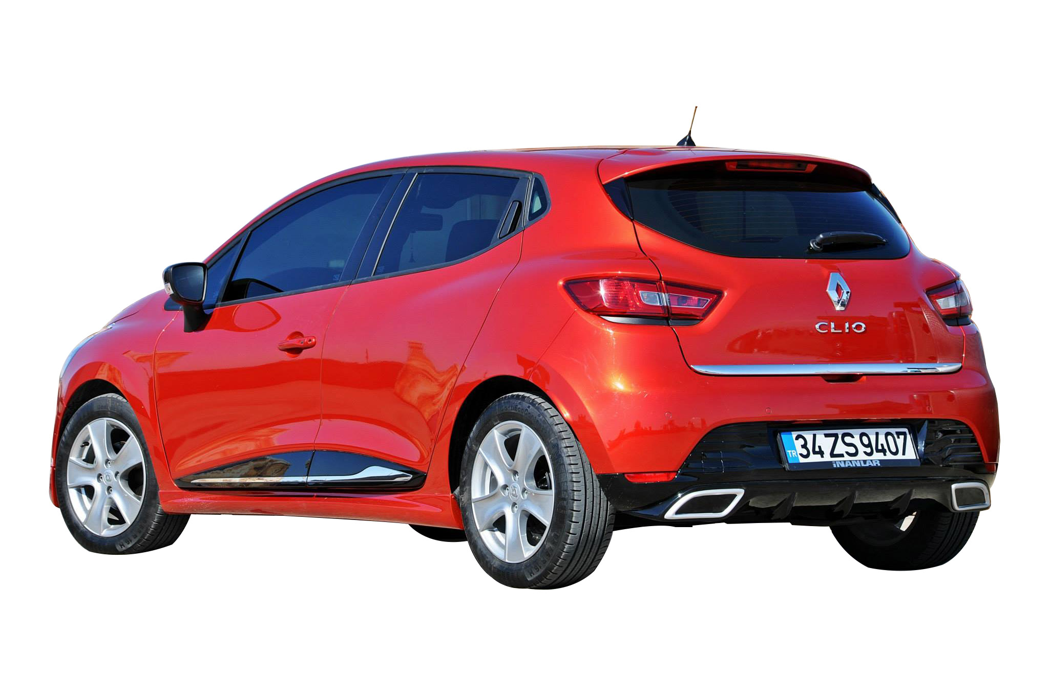 Renault Clio 4 (2012-2016) Egzoz Görünümlü Arka Tampon Eki - Difüzör (Plastik) - Görsel 2