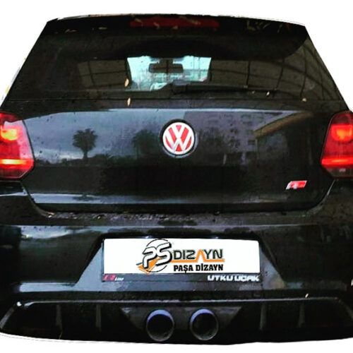 Volkswagen Polo (2010-2014) GTİ R400 Arka Tampon Eki – Difüzör (Plastik)