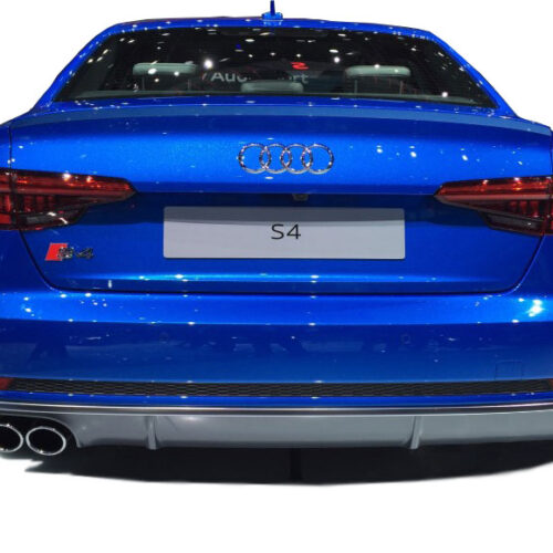 Audi A4 B9 2016 Sonrası S4 Soldan Çift Çıkış Arka Tampon Eki – Difüzör (Plastik)