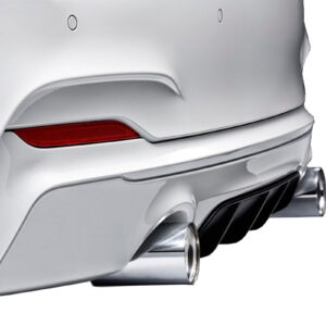 Bmw 2 Serisi F22 2014 Sonrası M Performance Arka Tampon Eki - Difüzör (Plastik)