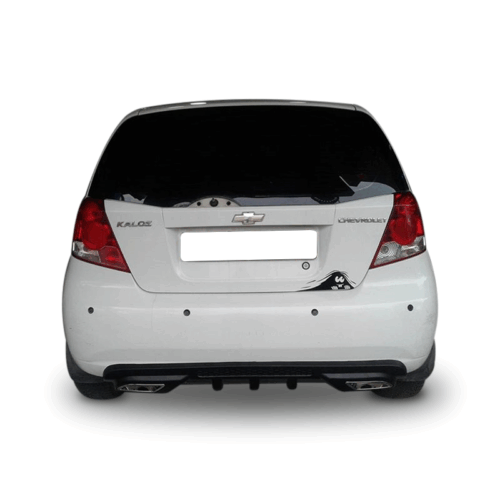 Chevrolet Kalos Egzoz Görünümlü Universal Arka Tampon Eki – Difüzör (Plastik)