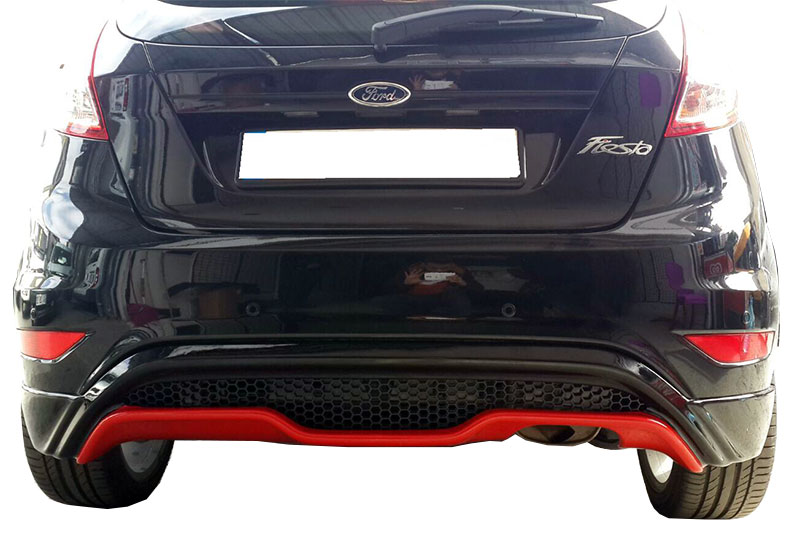 Ford Fiesta (2009-2016) ST Desing Arka Tampon Eki - Difüzör (Plastik)