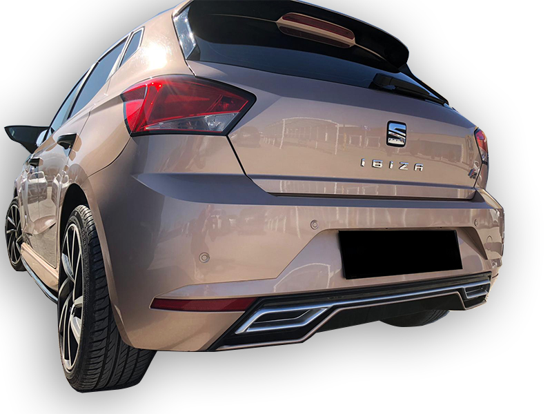 Seat ibiza (2017 ve Sonrası) Egzoz Görünümlü Difüzör (Plastik) - Görsel 2