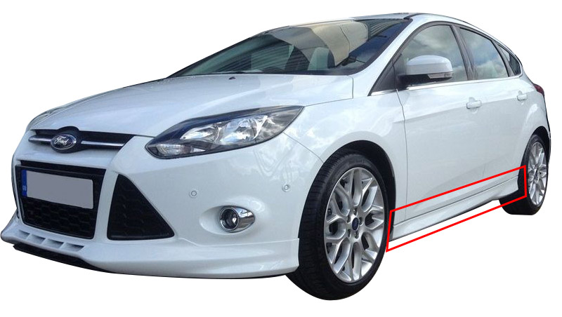 Ford Focus 3 HB - Sedan (2012 - 2015) Yan Marşpiyel Seti (Plastik)