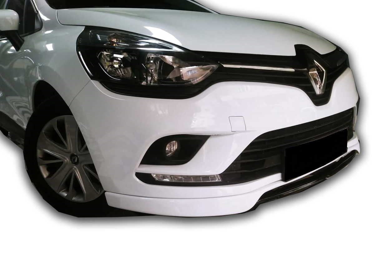 Renault Clio 4 2016 Sonrası Makyajlı Kasa Ön Ek + Lip (Plastik)