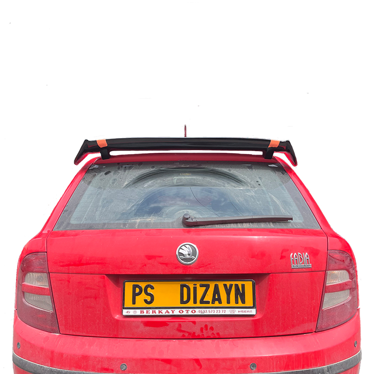 Skoda Fabia ( 2006 - 2014 ) Üniversal Plastik Spoiler - Görsel 2