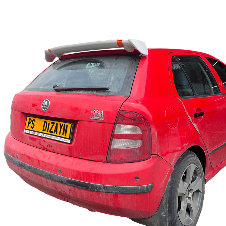 Skoda Fabia ( 2006 - 2014 ) Üniversal Plastik Spoiler - Görsel 4