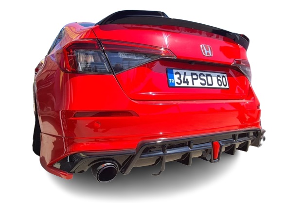Honda Civic Fe (2021 - 2023) Yofer Style Arka Ek ve Led (Plastik) - Görsel 3