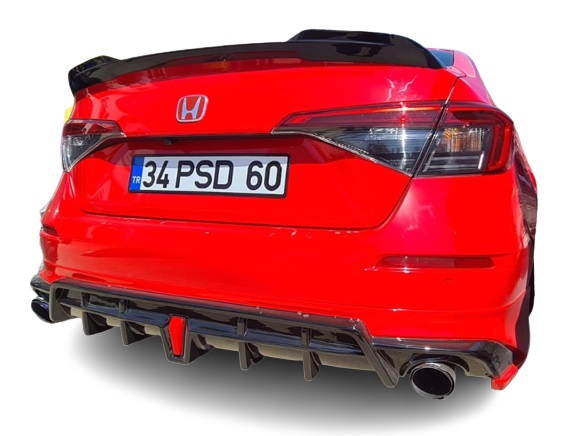 Honda Civic Fe (2021 - 2023) Yofer Style Arka Ek ve Led (Plastik) - Görsel 4