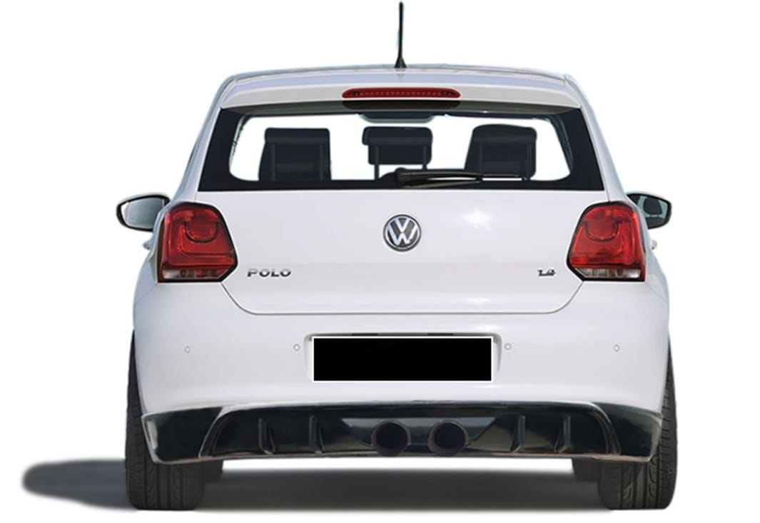 Volkswagen Polo 6R (2010-2017) R400 Style Arka Tampon Eki - Difüzör (Plastik)