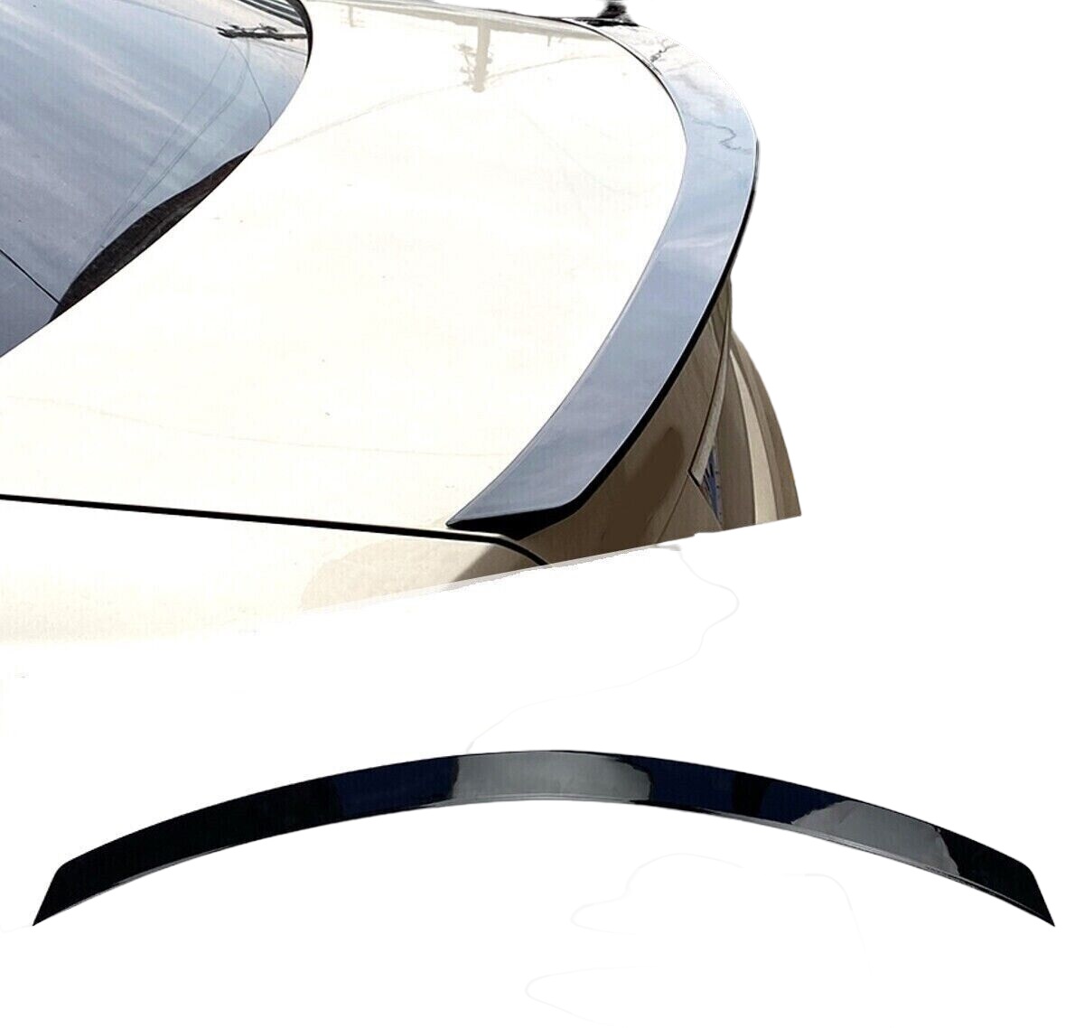 Mercedes W204 (2007 - 2014) Amg Style Spoiler (Plastik) - Görsel 3