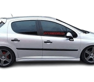 Peugeot 207 (2006 - 2012) R Style Yan Marşpiyel Seti (Plastik)