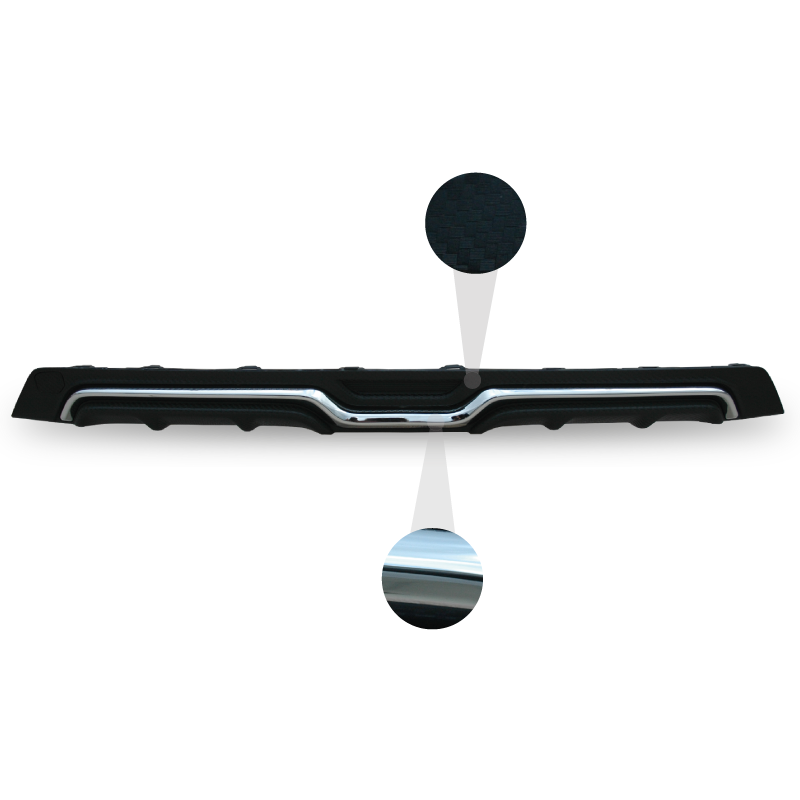 Honda Civic FC5 Sedan (2015-2018) Modulo Arka Tampon Eki - Difüzör (Plastik) - Görsel 3