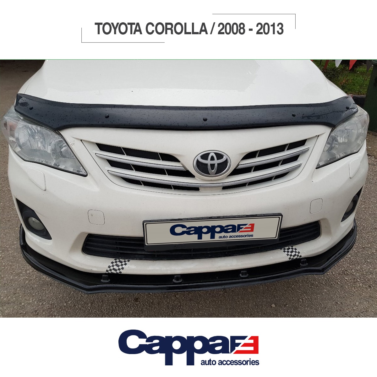 Toyata Corolla 2008-2013 Yıl Aralığı Uyumlu Kaput Rüzgarlığı 3mm - Görsel 5