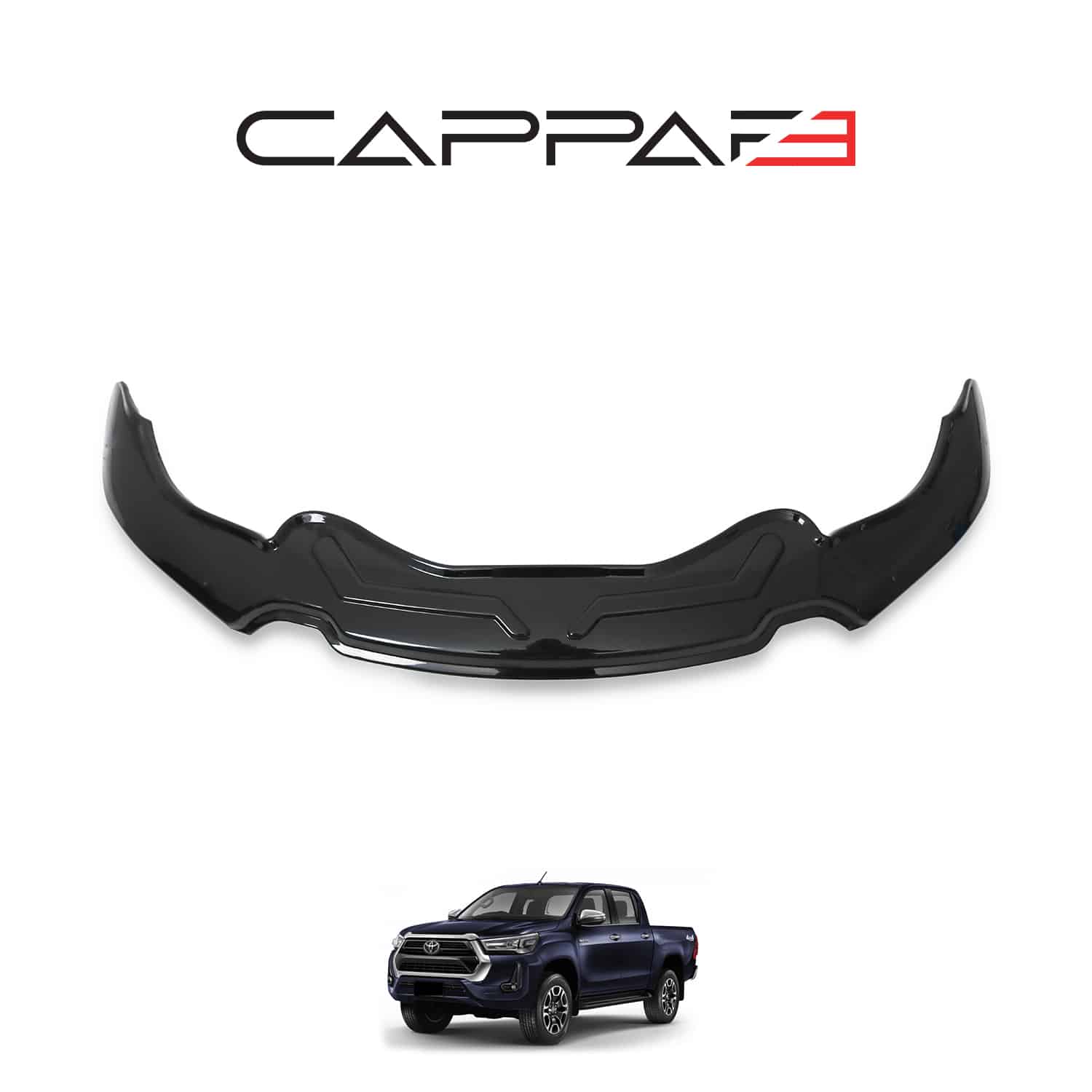 Toyota Hilux 2021- Yılı ve Sonrası Uyumlu Yarasa Kaput Rüzgarlığı - Görsel 2