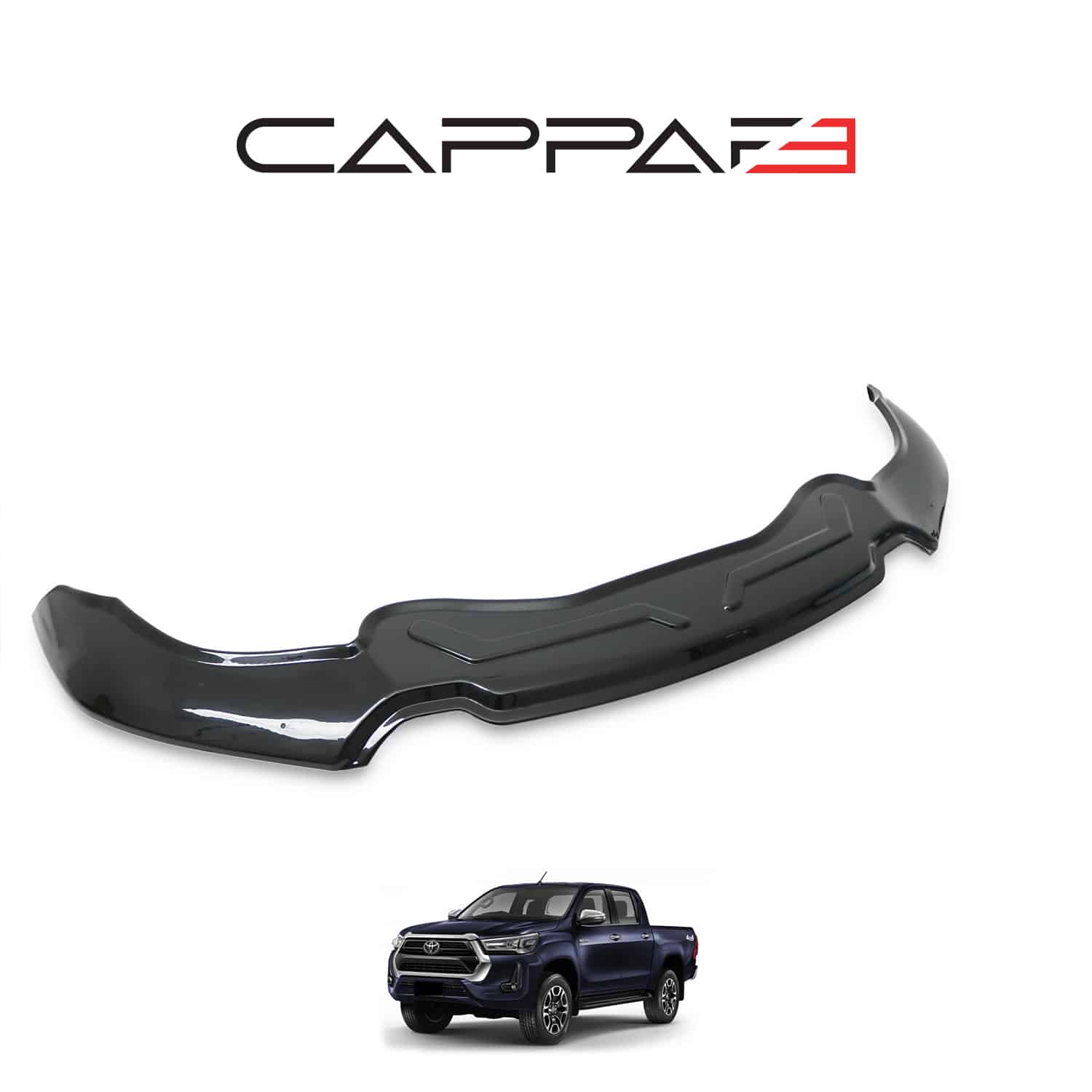 Toyota Hilux 2021- Yılı ve Sonrası Uyumlu Yarasa Kaput Rüzgarlığı - Görsel 3