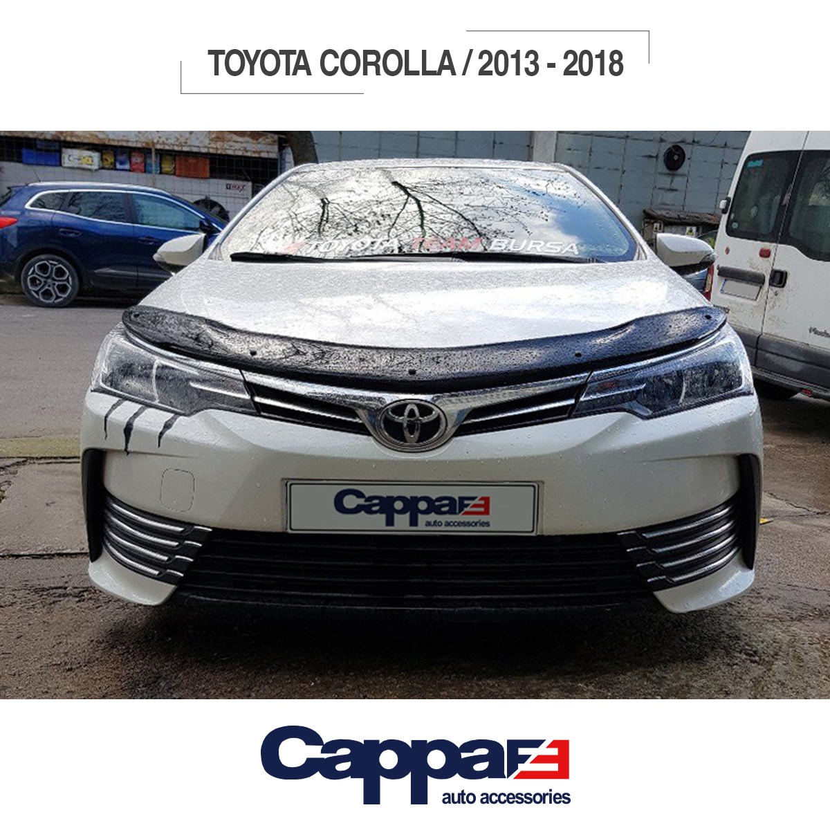 Toyata Corolla 2013-2018 Yıl Aralığı Uyumlu Kaput Rüzgarlığı 4mm - Görsel 5